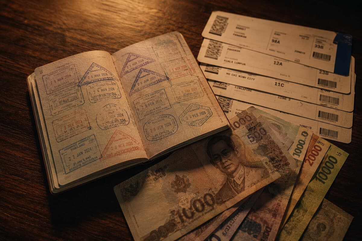 Le coût réel d'une année de visa runs en Thaïlande : vols, extensions et nuits d'hôtel